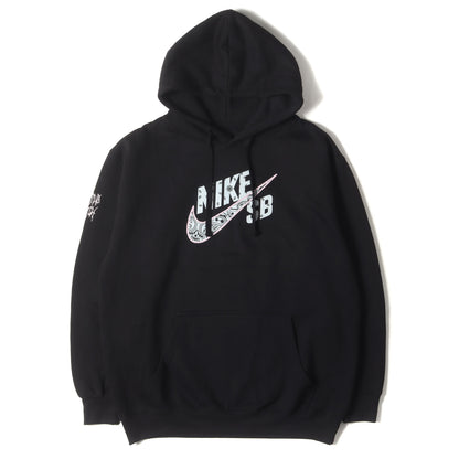 ×Cactus Jack/ Travis Scott ペイズリー スウッシュ スウェット パーカー (NIKE SB Cactus Jack Hoodie Black)