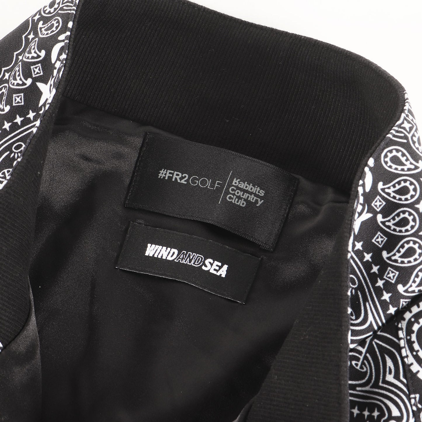 ×FR2 GOLF ペイズリー柄 ストレッチ スタンドカラー フルジップ ブルゾン (PAISLEY BLOUSON JACKET)