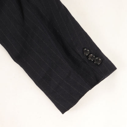 ストライプ ウール/リネン ダブルブレスト ジャケット (Double Breasted Jacket) 21AAP-01-07W