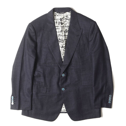 裏地モノグラム ウール 2B テーラード ジャケット SARTORIA G2K11X GEY58