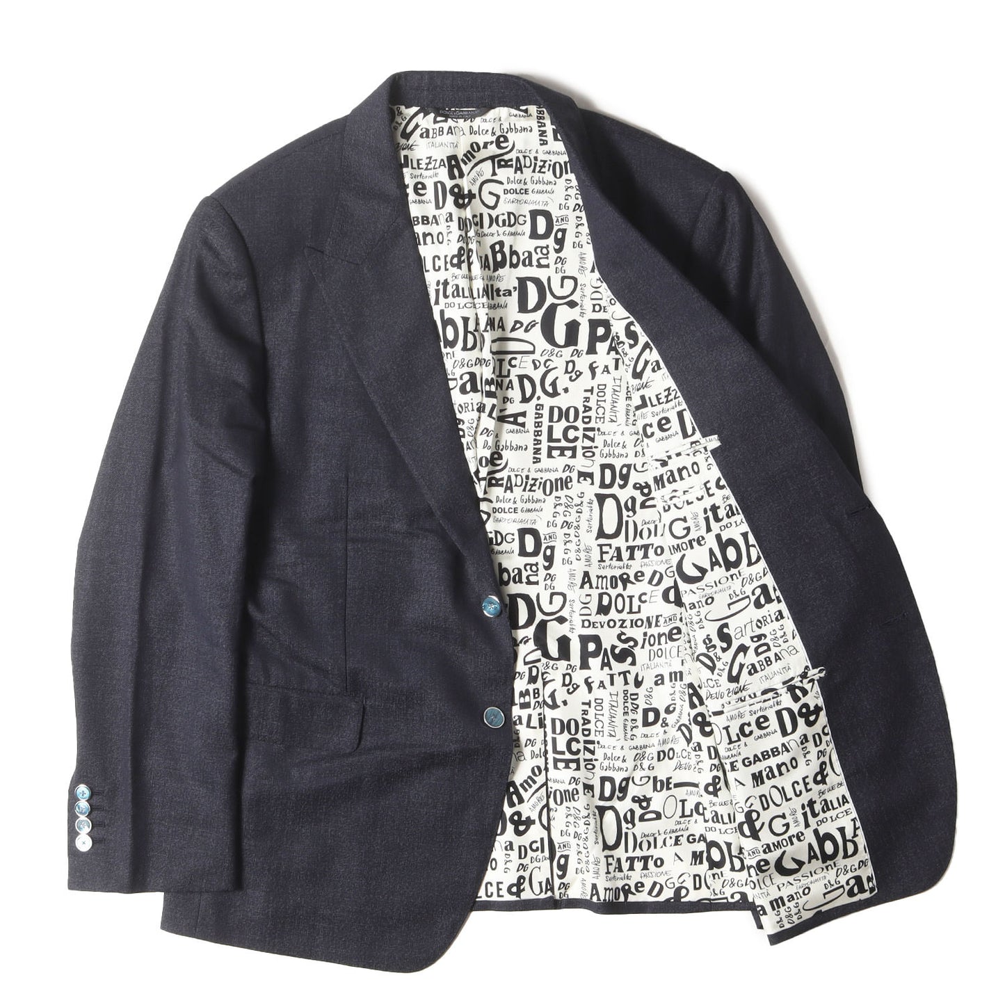 裏地モノグラム ウール 2B テーラード ジャケット SARTORIA G2K11X GEY58