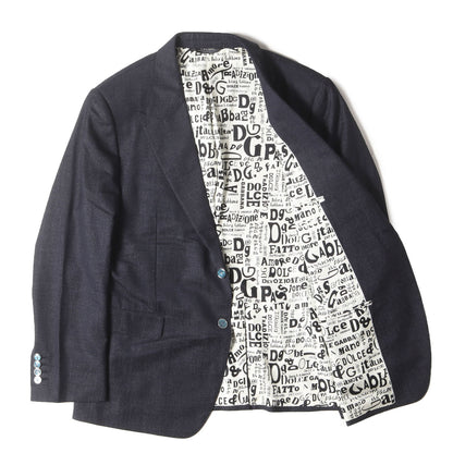 裏地モノグラム ウール 2B テーラード ジャケット SARTORIA G2K11X GEY58