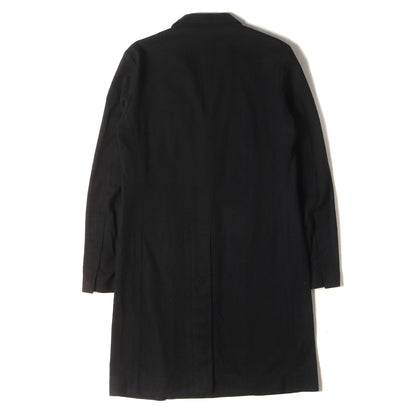 07SS About A Boy期 音符柄 コットン/シルク チェスター コート