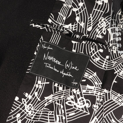 07SS About A Boy期 音符柄 コットン/シルク チェスター コート