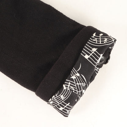 07SS About A Boy期 音符柄 コットン/シルク チェスター コート