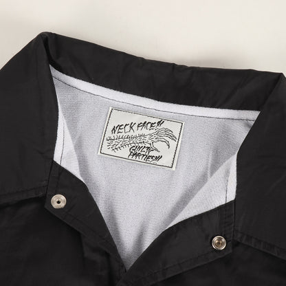 パラダイス東京 2周年記念 ×NECK FACE フライヤーデザイン ナイロン コーチジャケット