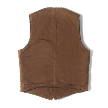 アルパカ パイル モールスキン ワーク ベスト (DOUBLE DIAMOND MOLESKIN WORK VEST)