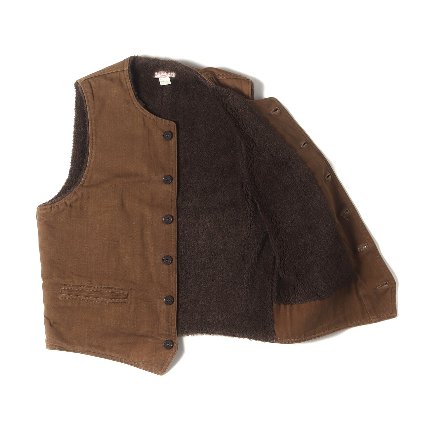 アルパカ パイル モールスキン ワーク ベスト (DOUBLE DIAMOND MOLESKIN WORK VEST)