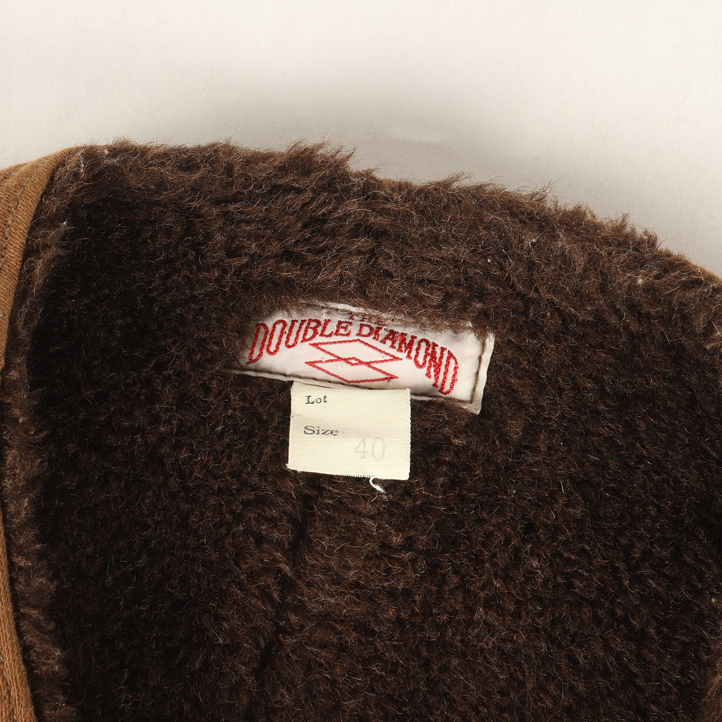 アルパカ パイル モールスキン ワーク ベスト (DOUBLE DIAMOND MOLESKIN WORK VEST)