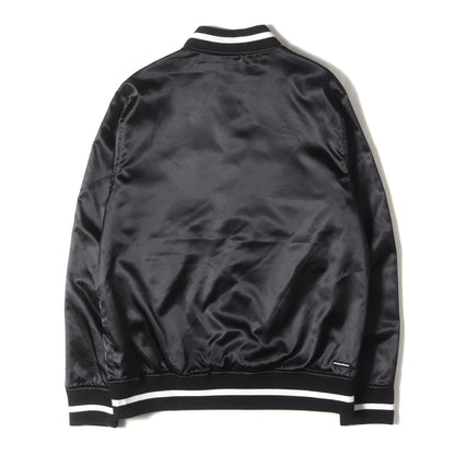 リバーシブル ロゴパッチ サテン スタジャン (REVERSIBLE STADIUM JACKET)