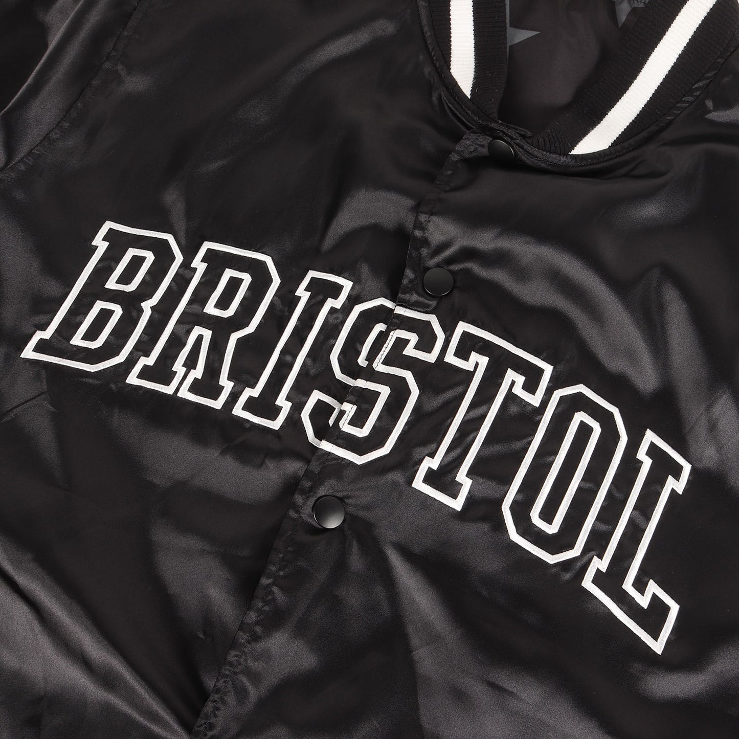 リバーシブル ロゴパッチ サテン スタジャン (REVERSIBLE STADIUM JACKET)