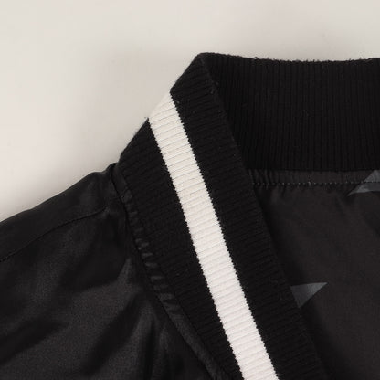 リバーシブル ロゴパッチ サテン スタジャン (REVERSIBLE STADIUM JACKET)