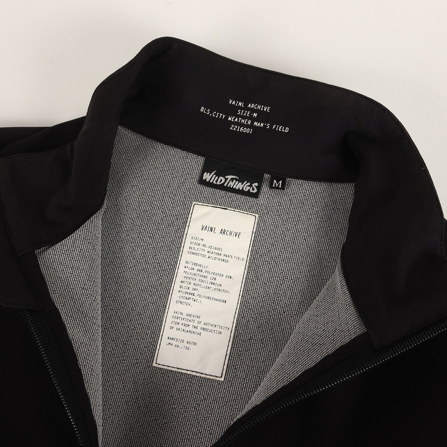 WILD THINGS別注 ハーフジップ プルオーバー ジャージー ジャケット (EQ-T-BLS)