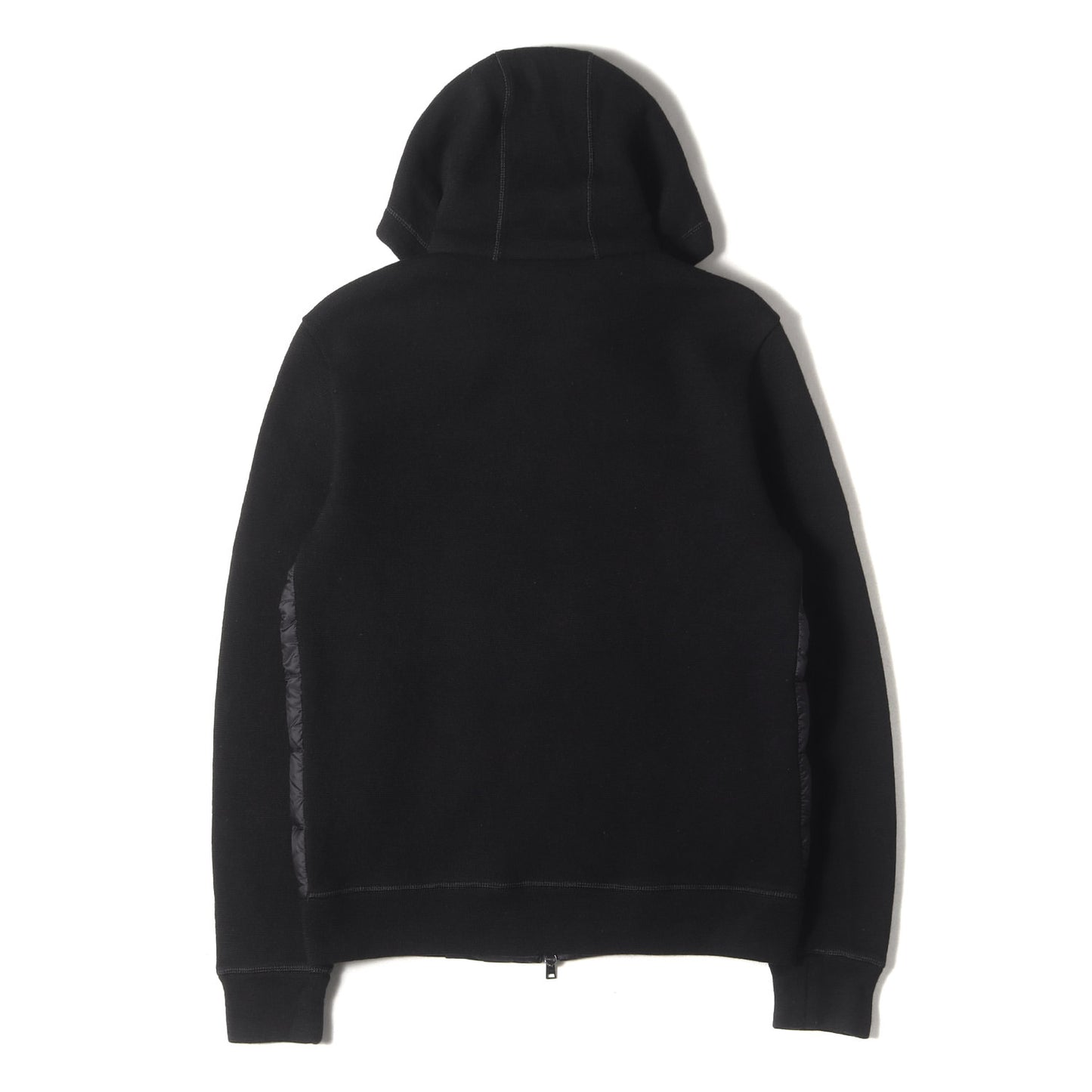 ウールニット/ナイロン コンビ フーデッド ライトダウンジャケット JP003UR-50025-9300