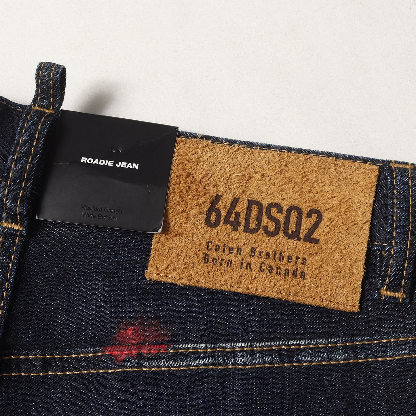 ダメージリペア加工 ペイント ステッチ カスタム デニムパンツ (ROADIE JEAN) S75LB0629 S30664