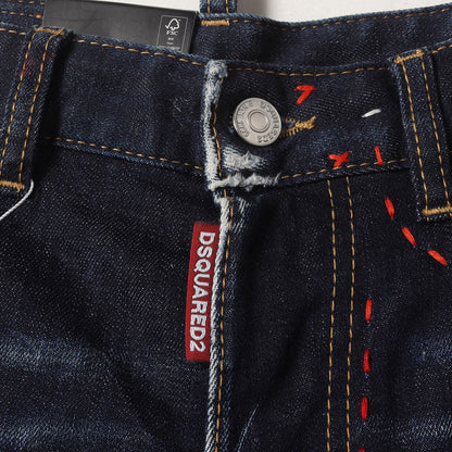 ダメージリペア加工 ペイント ステッチ カスタム デニムパンツ (ROADIE JEAN) S75LB0629 S30664