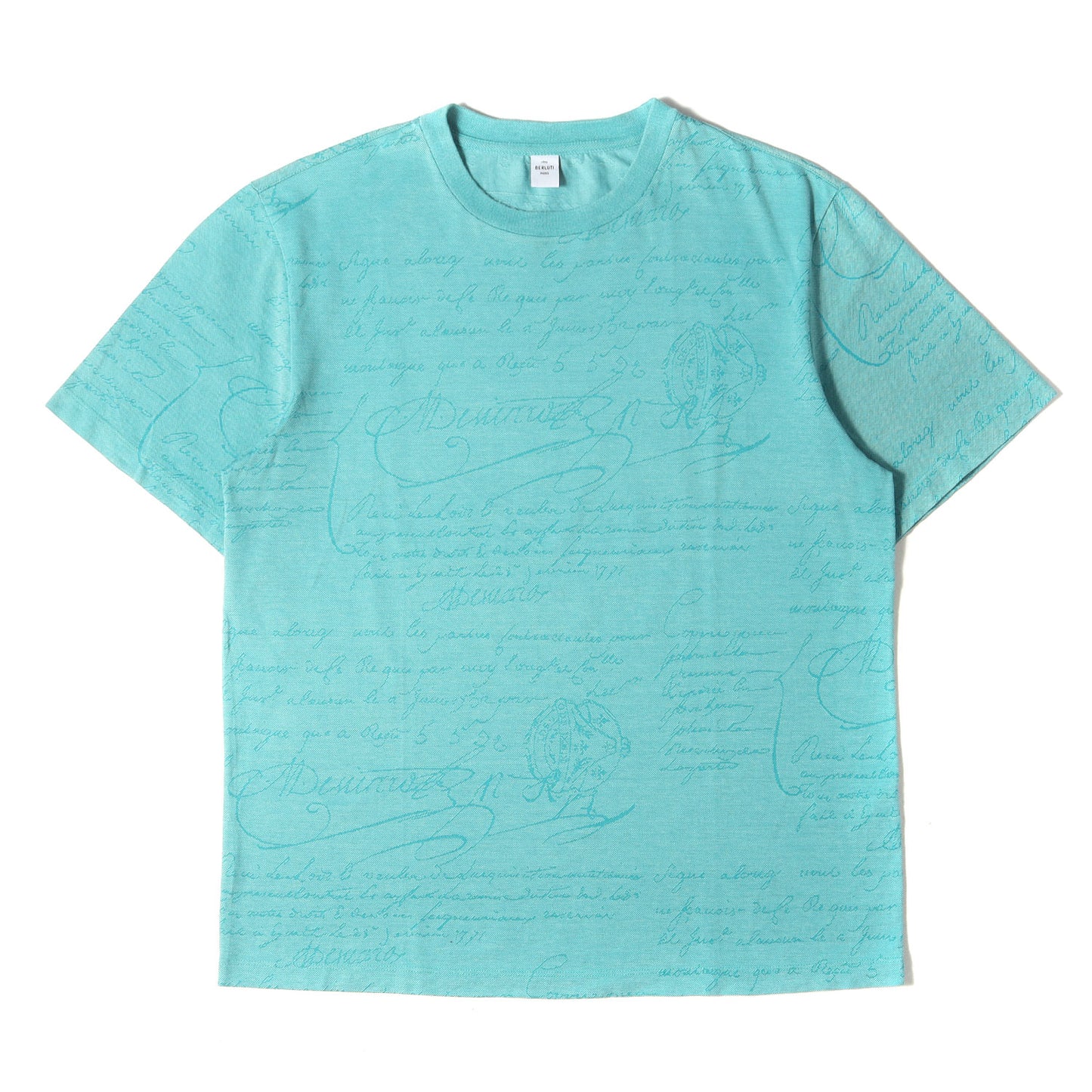 スクリット カリグラフィー 鹿の子 Tシャツ (R26JRS102COIA)