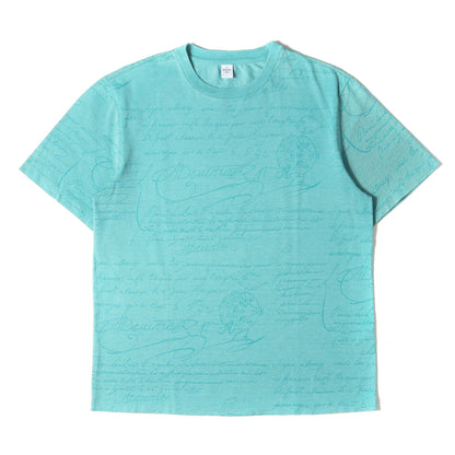 スクリット カリグラフィー 鹿の子 Tシャツ (R26JRS102COIA)
