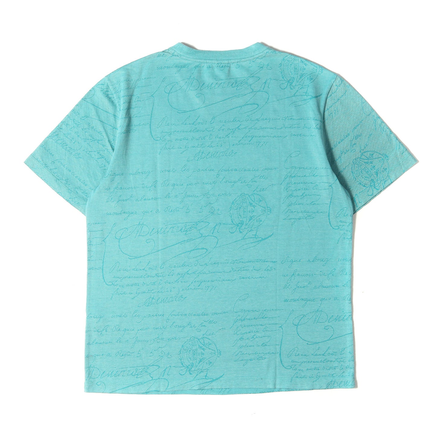 スクリット カリグラフィー 鹿の子 Tシャツ (R26JRS102COIA)