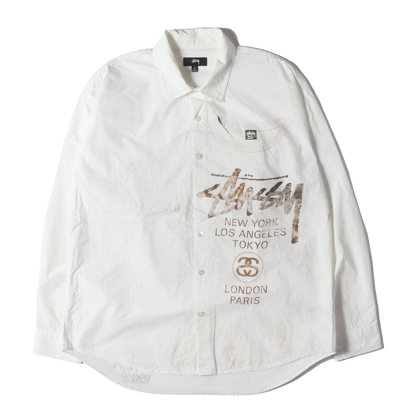 [近年モデル] ワールドツアー 転写プリント コットン ボタンシャツ (WORLD TOUR SHIRT)