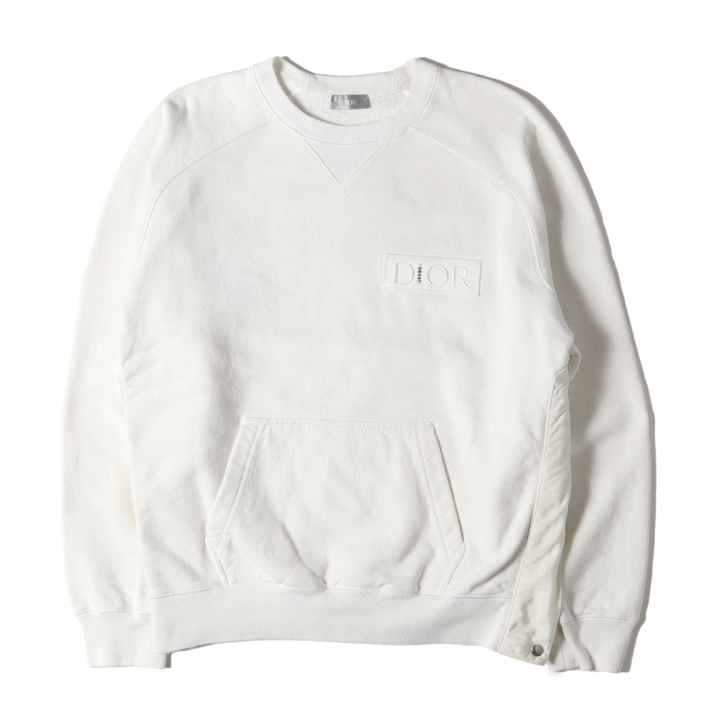 21AW ×Sacai コラボロゴワッペン サイドジップ クルーネック スウェット 213J643A0687