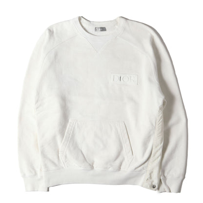 21AW ×Sacai コラボロゴワッペン サイドジップ クルーネック スウェット 213J643A0687