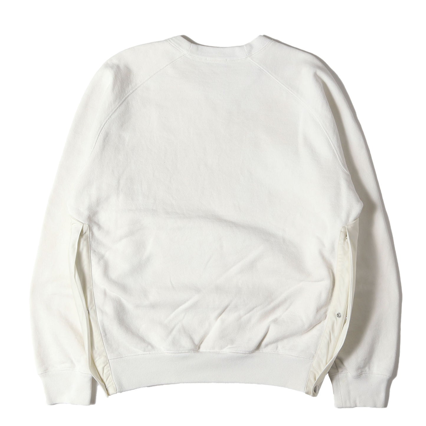 21AW ×Sacai コラボロゴワッペン サイドジップ クルーネック スウェット 213J643A0687