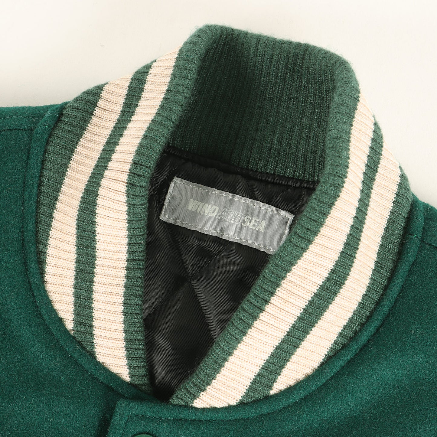 3周年記念 サガラワッペン 袖レザー メルトンウール スタジャン (BEYOUTH Varsity Jacket)