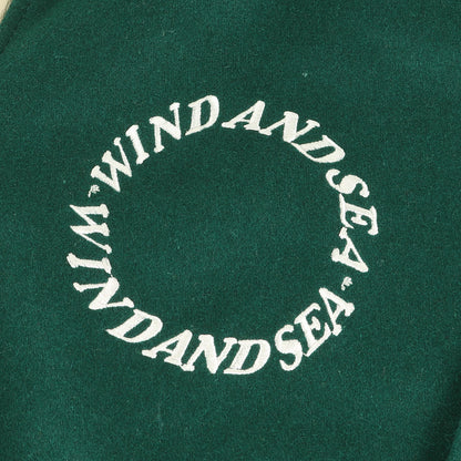 3周年記念 サガラワッペン 袖レザー メルトンウール スタジャン (BEYOUTH Varsity Jacket)