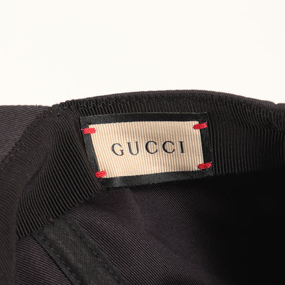 [近年モデル] GUCCI 25 フェルトワッペン付き 6パネル コットンツイル ベースボール キャップ