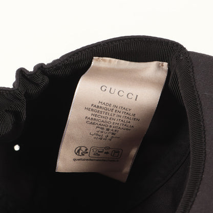 [近年モデル] GUCCI 25 フェルトワッペン付き 6パネル コットンツイル ベースボール キャップ