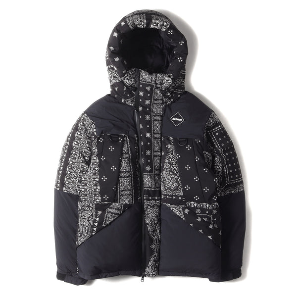 バンダナ柄 ナイロン ベンチ ダウンジャケット (DOWN BENCH PARKA