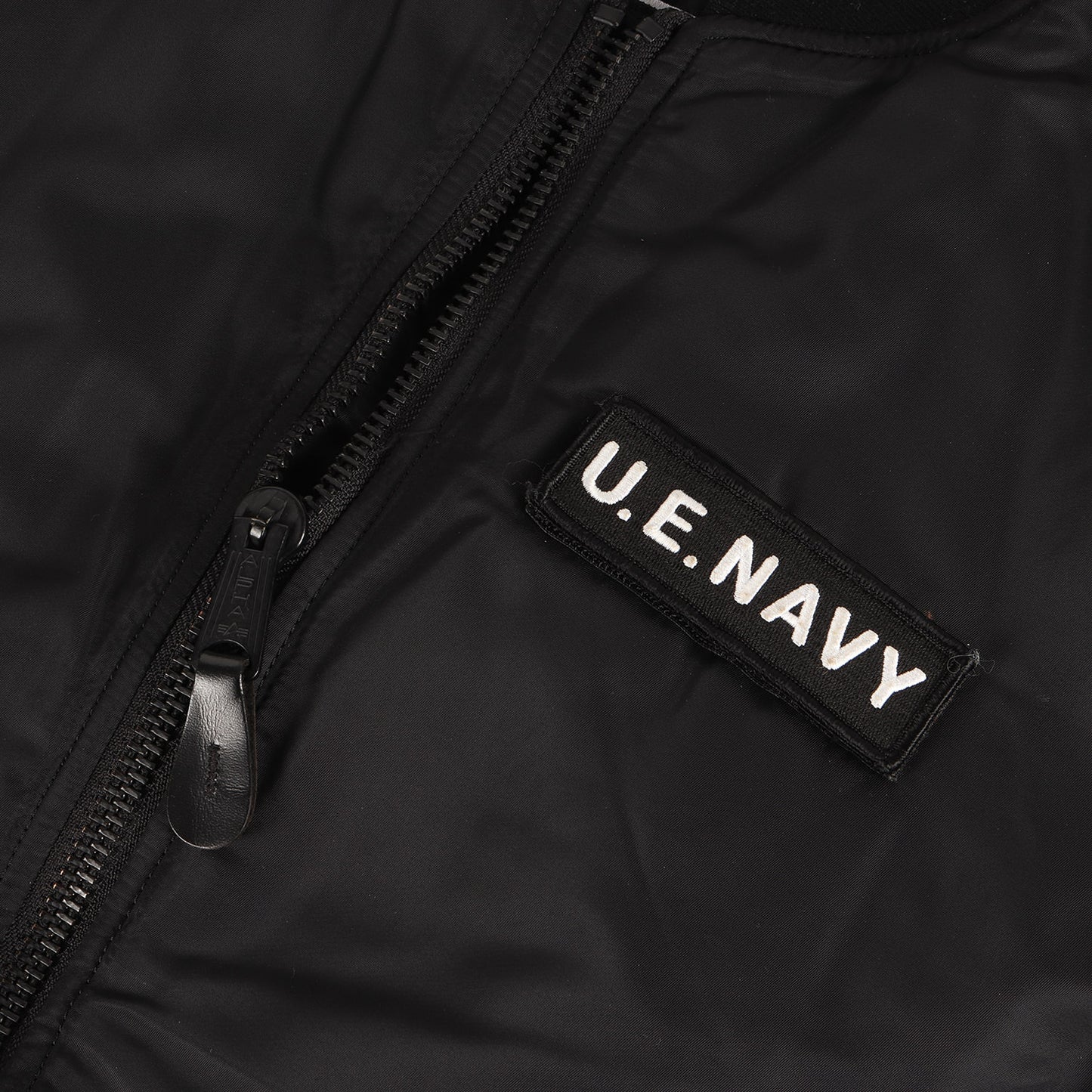 ×ALPHA 袖ニットカスタム リバーシブル ナイロン MA-1 フライトジャケット (ALPHA REVERSIBLE MA-1)