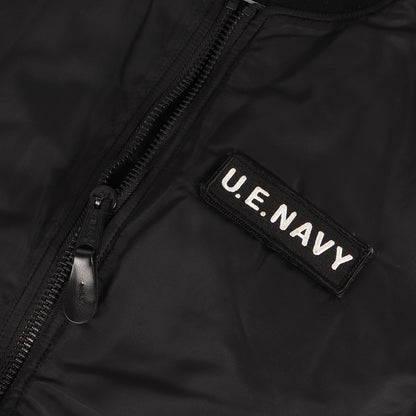 ×ALPHA 袖ニットカスタム リバーシブル ナイロン MA-1 フライトジャケット (ALPHA REVERSIBLE MA-1)