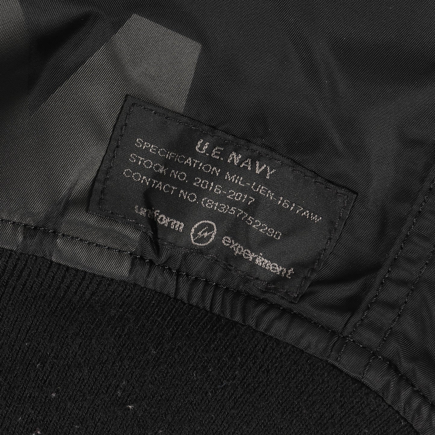 ×ALPHA 袖ニットカスタム リバーシブル ナイロン MA-1 フライトジャケット (ALPHA REVERSIBLE MA-1)