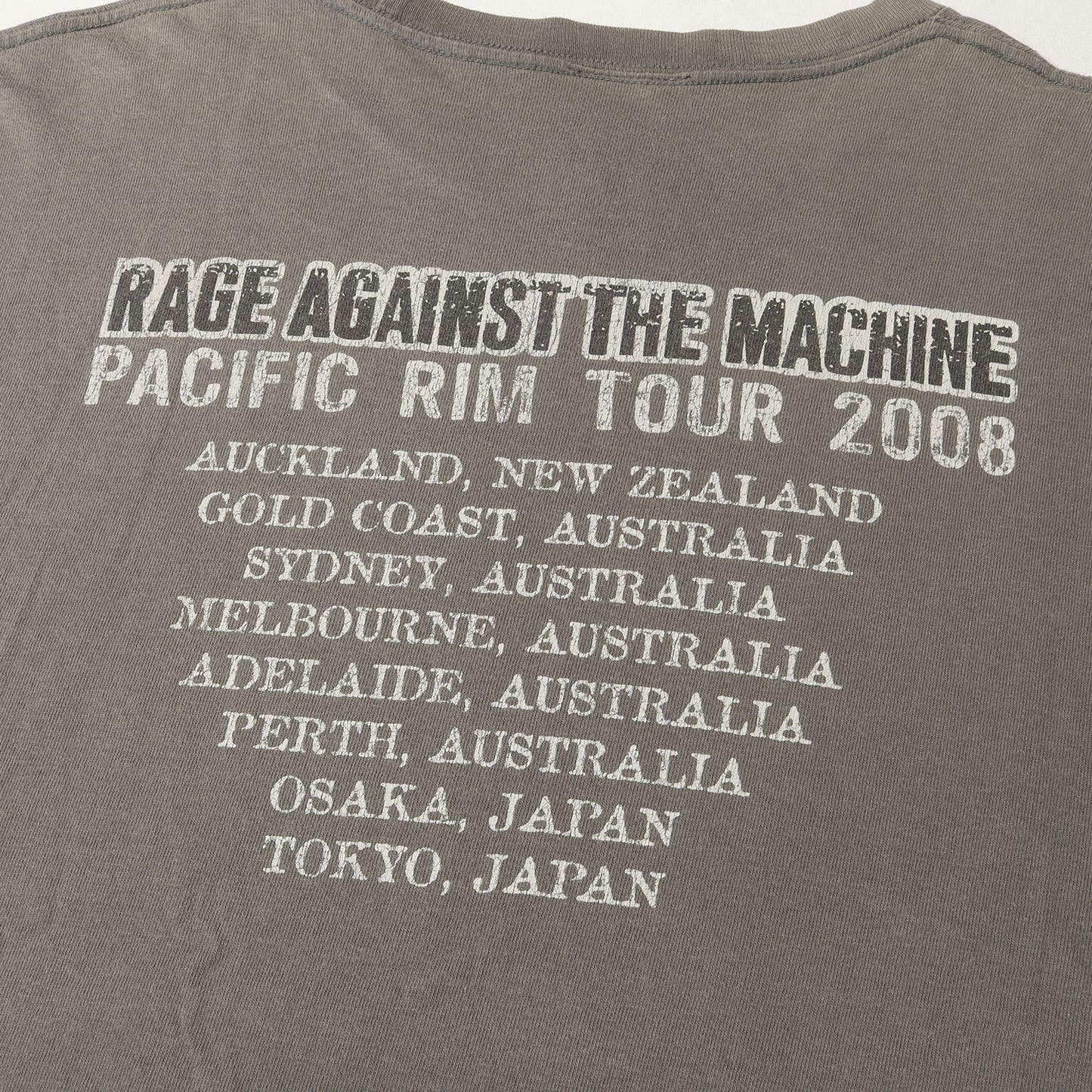00s メンバーフォト プリント Tシャツ (RAGE AGAINST THE MACHINE PACIFIC RIM TOUR 2008)