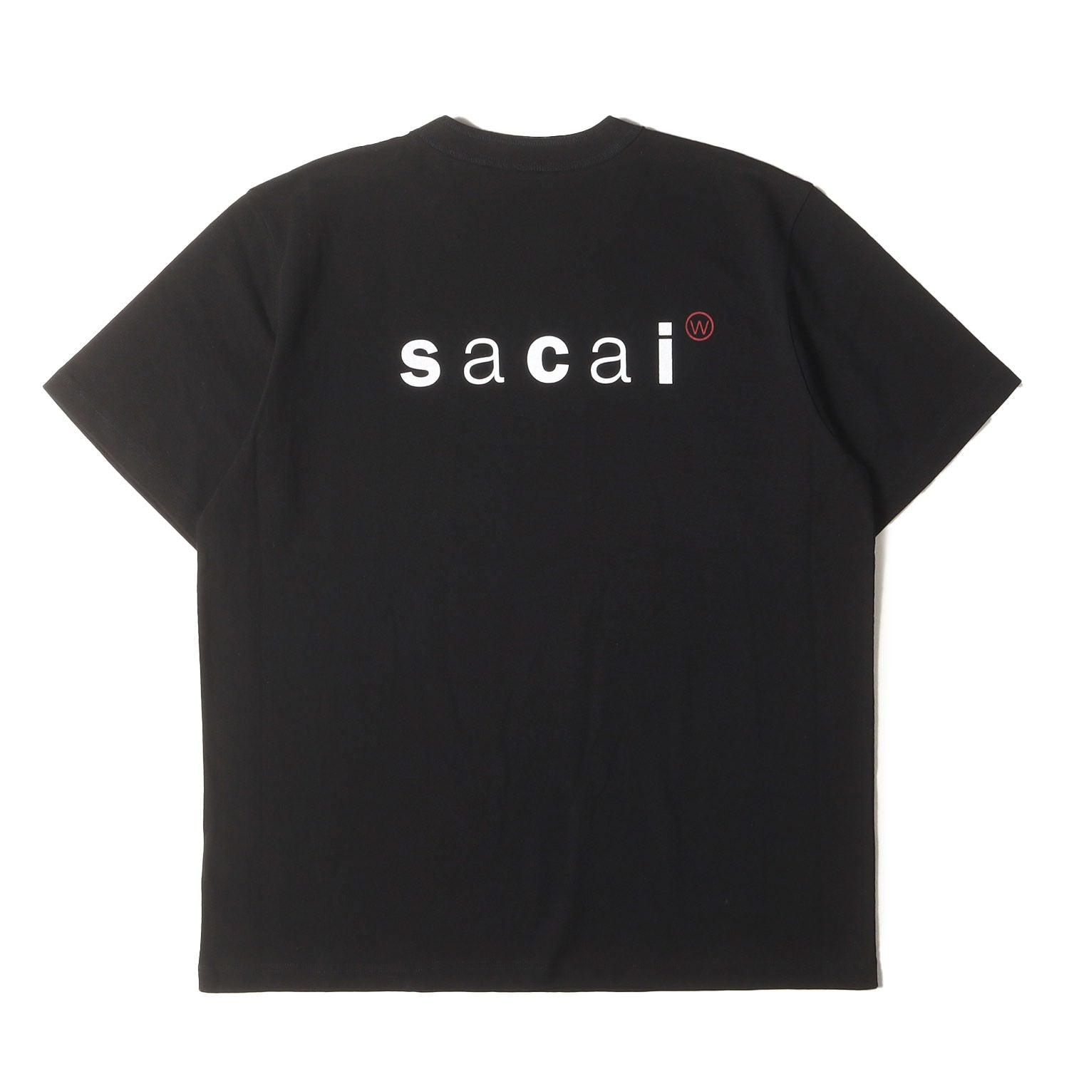 sacai Tシャツ ネイビー花柄シフォン sacai] Flower Print T-shirt