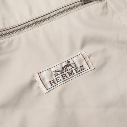 セリエボタン付き フーデッド ストレッチ ナイロン フルジップ ジャケット