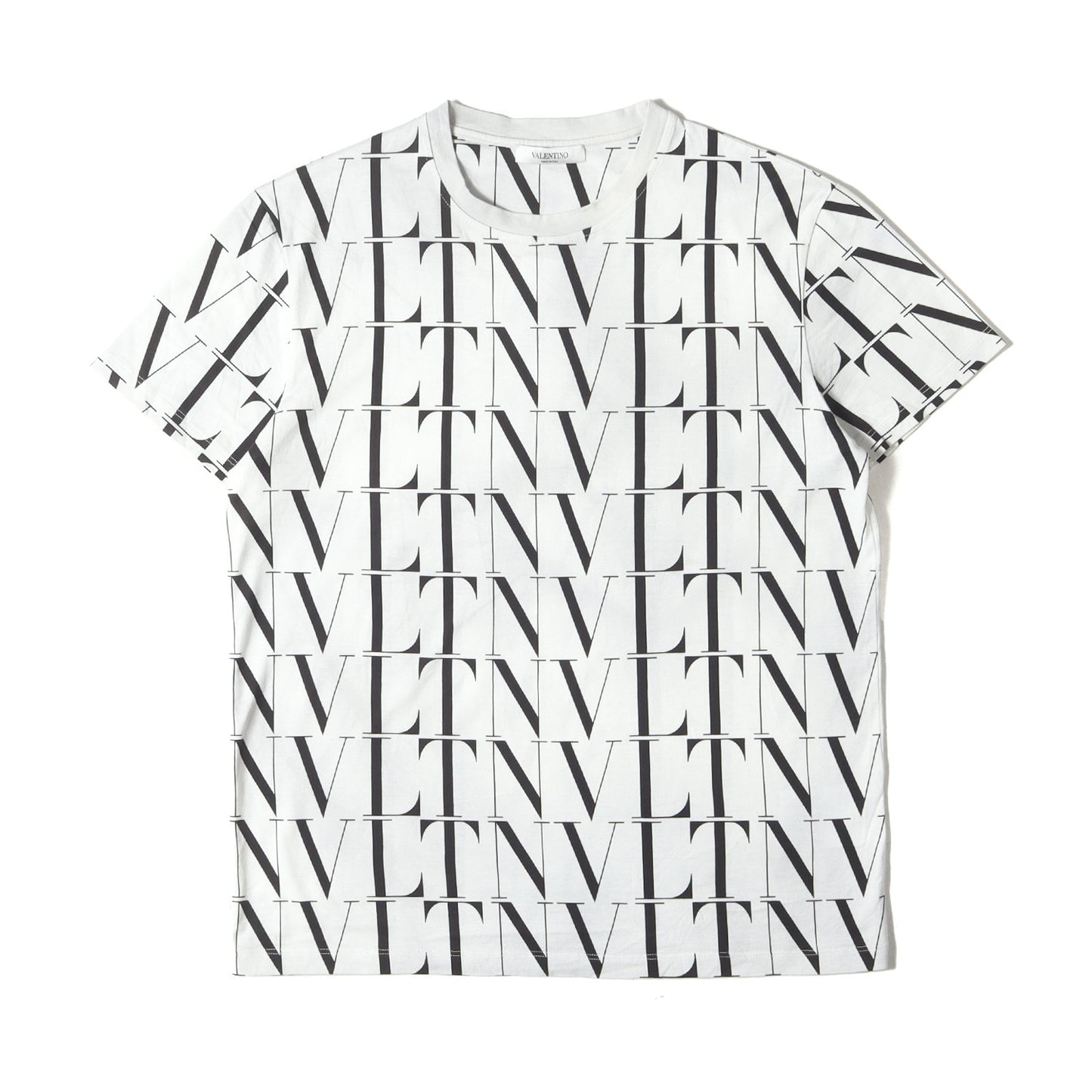 総柄 ロゴプリント クルーネック Tシャツ UV3MG08J6PE