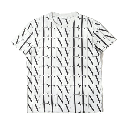 総柄 ロゴプリント クルーネック Tシャツ UV3MG08J6PE