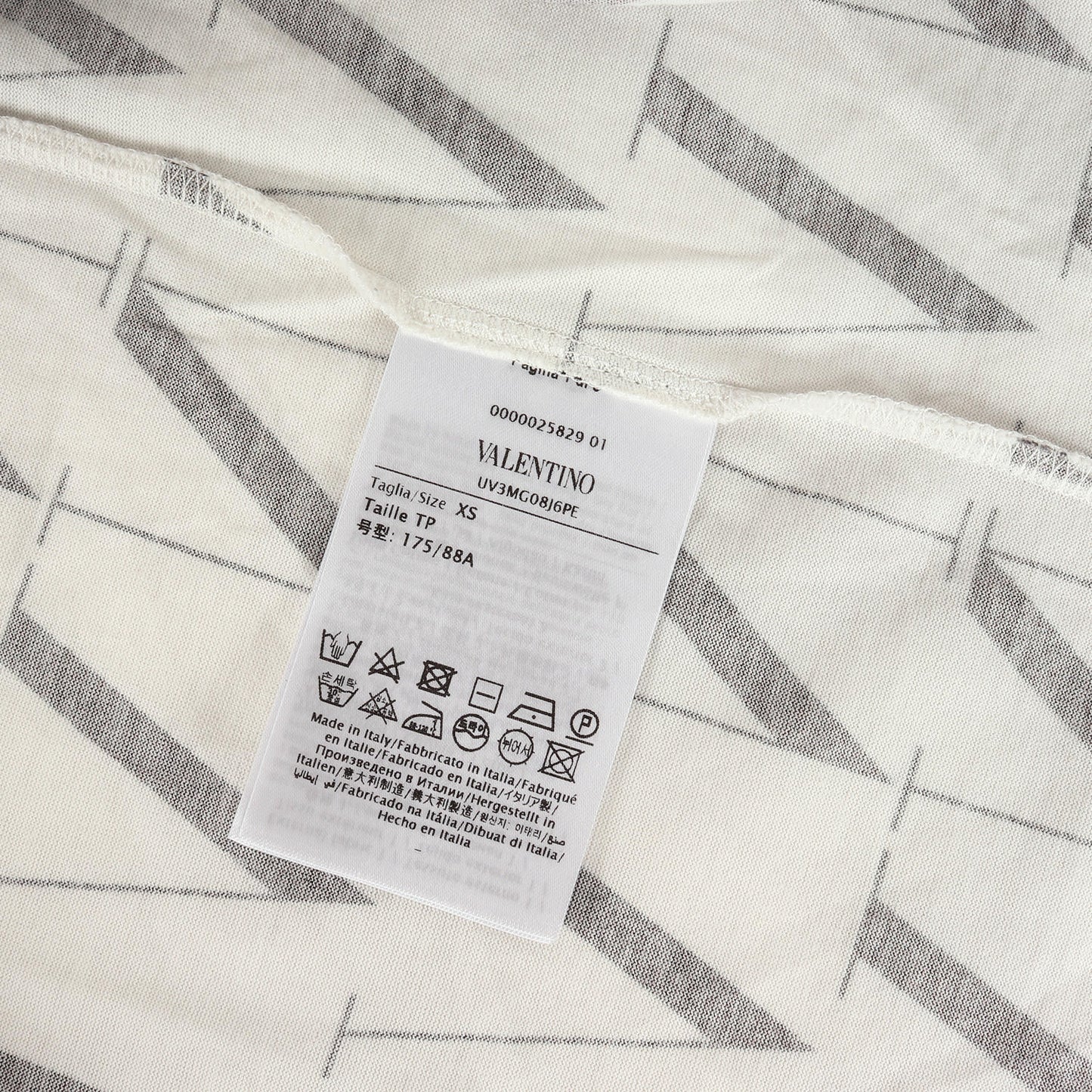 総柄 ロゴプリント クルーネック Tシャツ UV3MG08J6PE