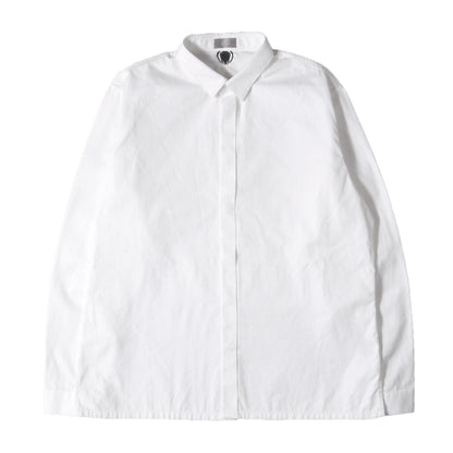 Bee 刺繍 比翼ボタン ドレスシャツ