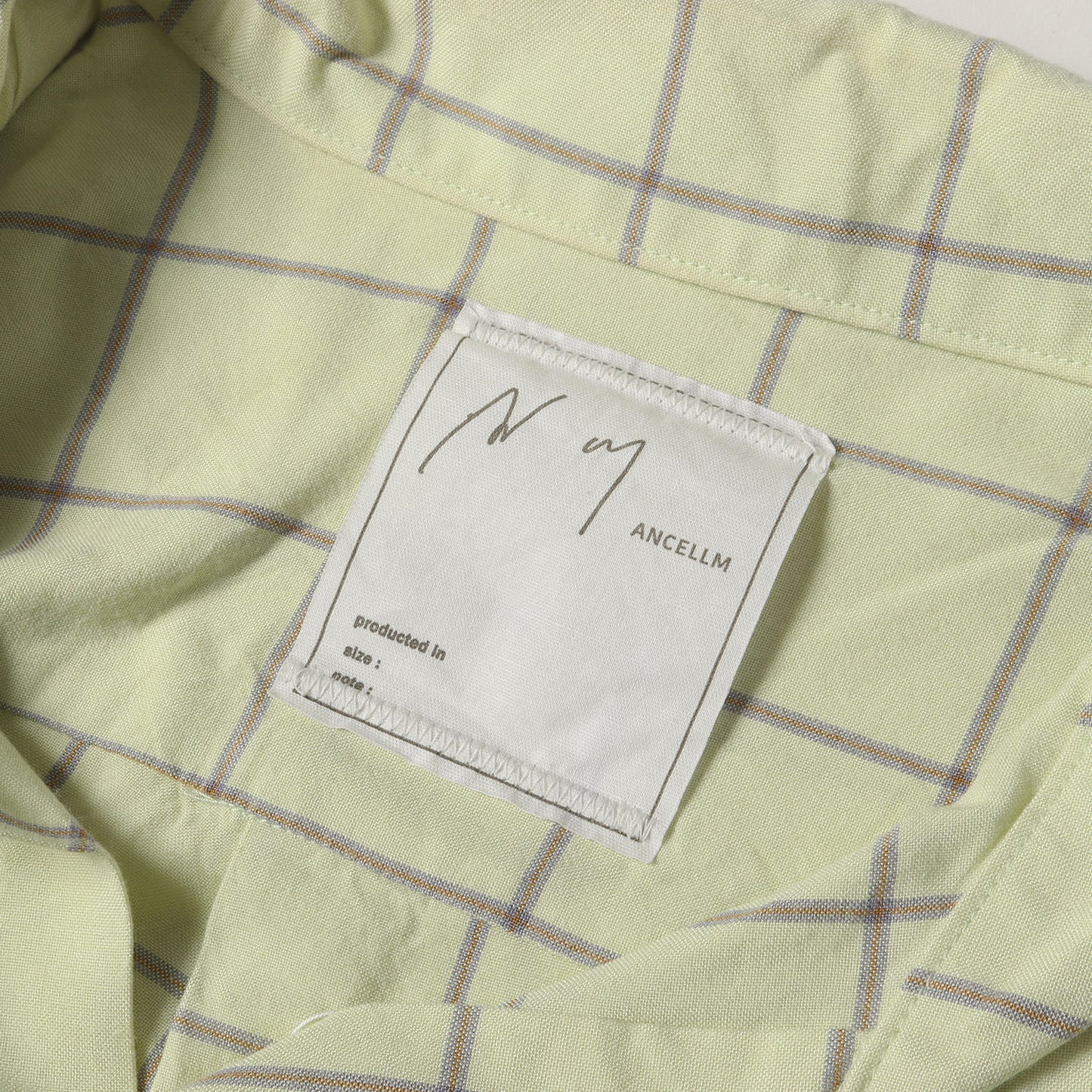 24SS クラッシュ加工 チェック レーヨン ボタン シャツ (RAYON CHECK CRASH LS SHIRT)