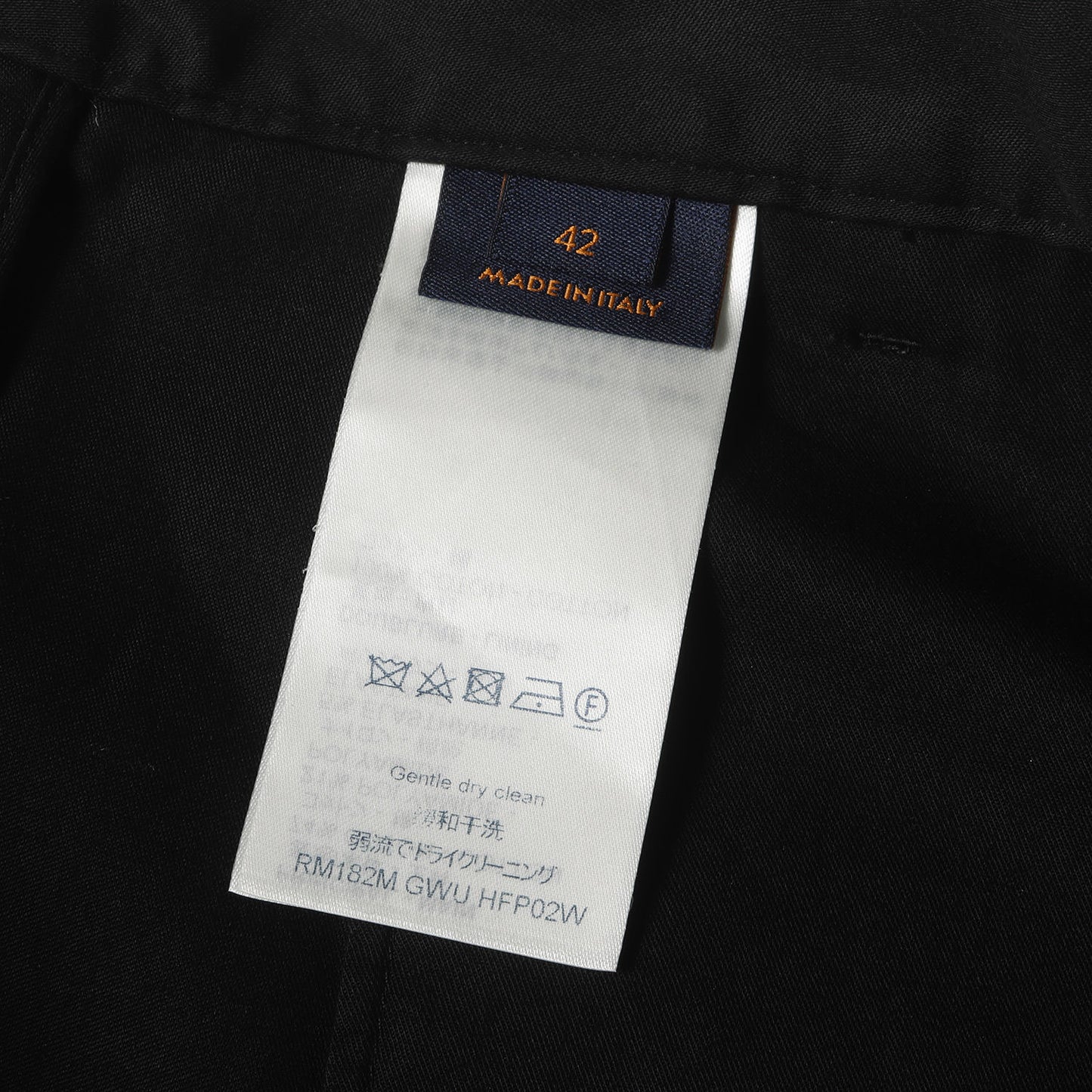 18AW LVロゴ刺繍 ストレッチ コットン カーゴ パンツ RM182M GWU HFP02W