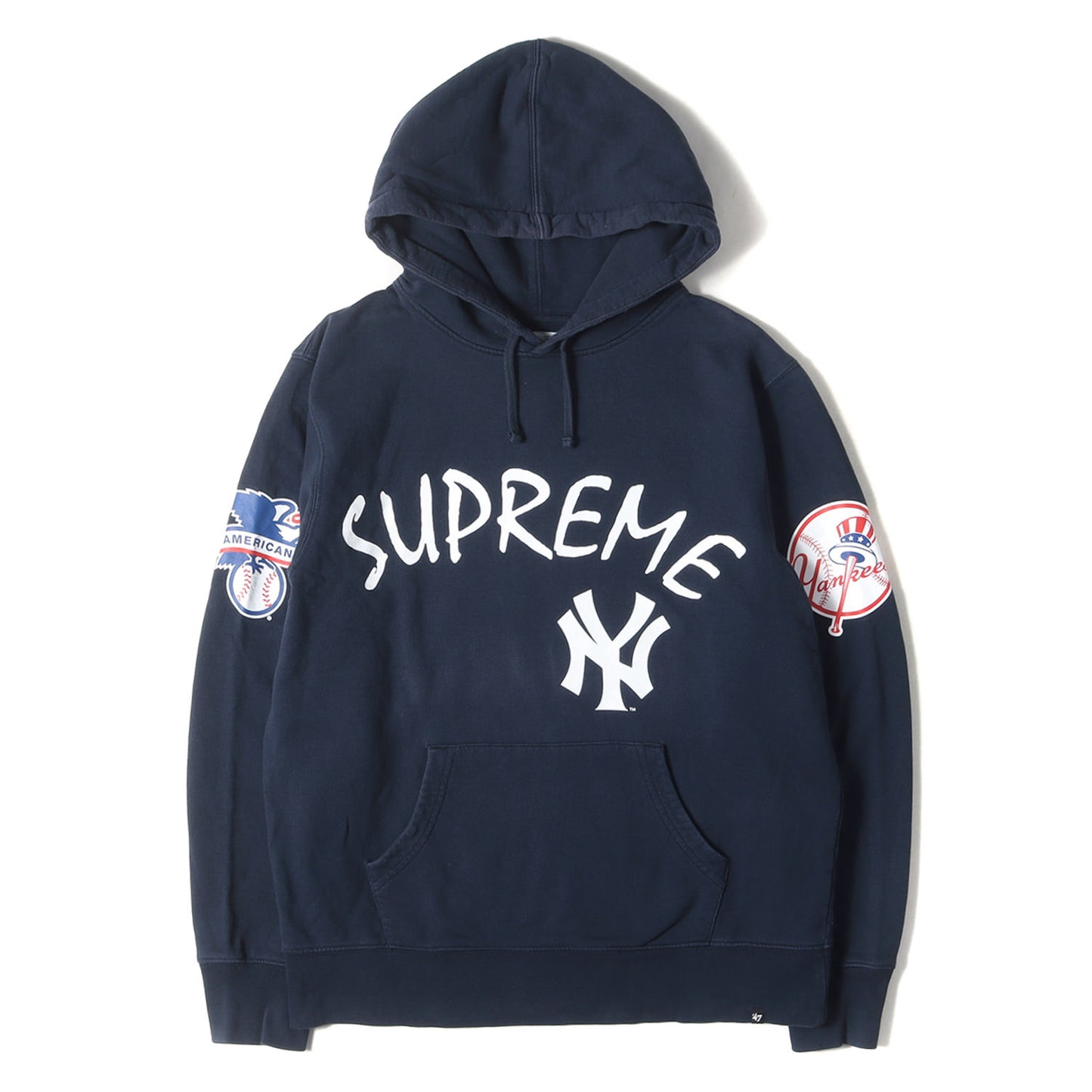 15SS ヤンキース マルチロゴ スウェット パーカー (New York Yankees / 47 Brand Hooded Sweatshirt)