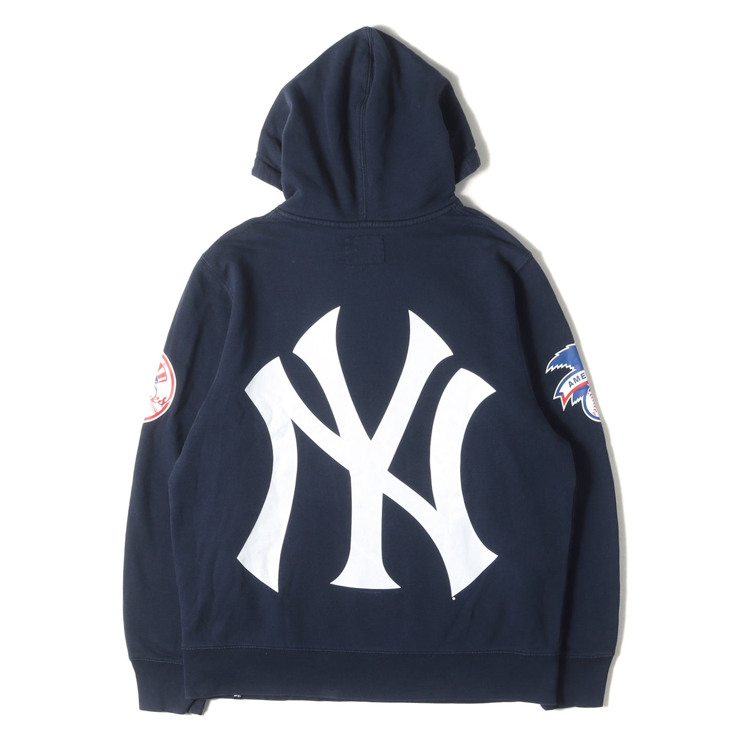 15SS ヤンキース マルチロゴ スウェット パーカー (New York Yankees / 47 Brand Hooded Sweatshirt)