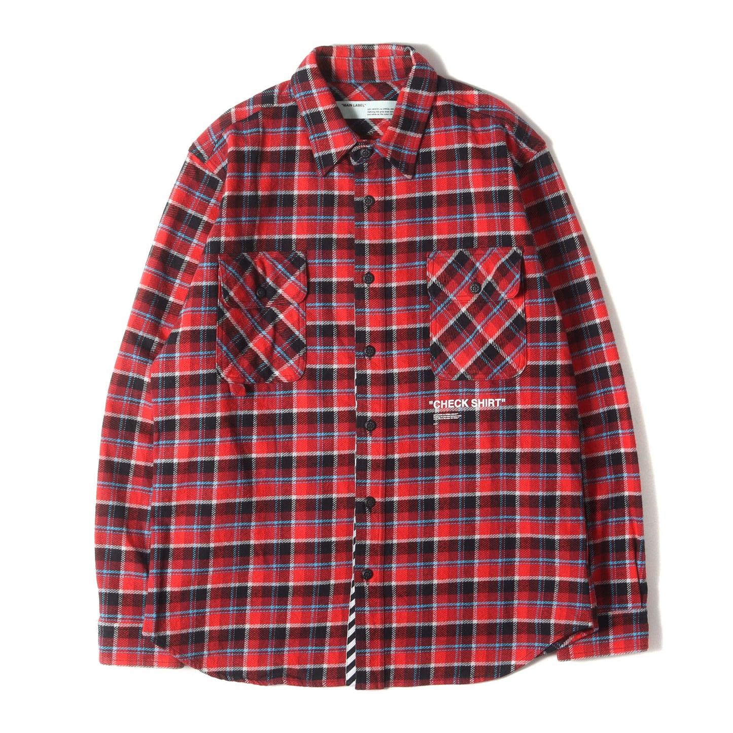 オーバーサイズ チェック フランネル シャツ (CHECKED FLANNEL LONG SLEEVE SHIRT)