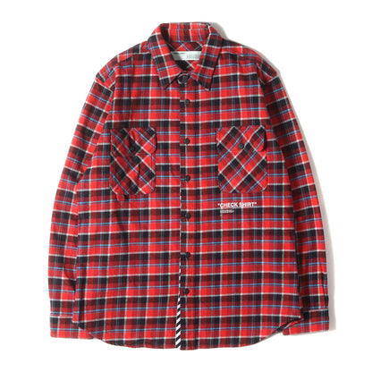 オーバーサイズ チェック フランネル シャツ (CHECKED FLANNEL LONG SLEEVE SHIRT)