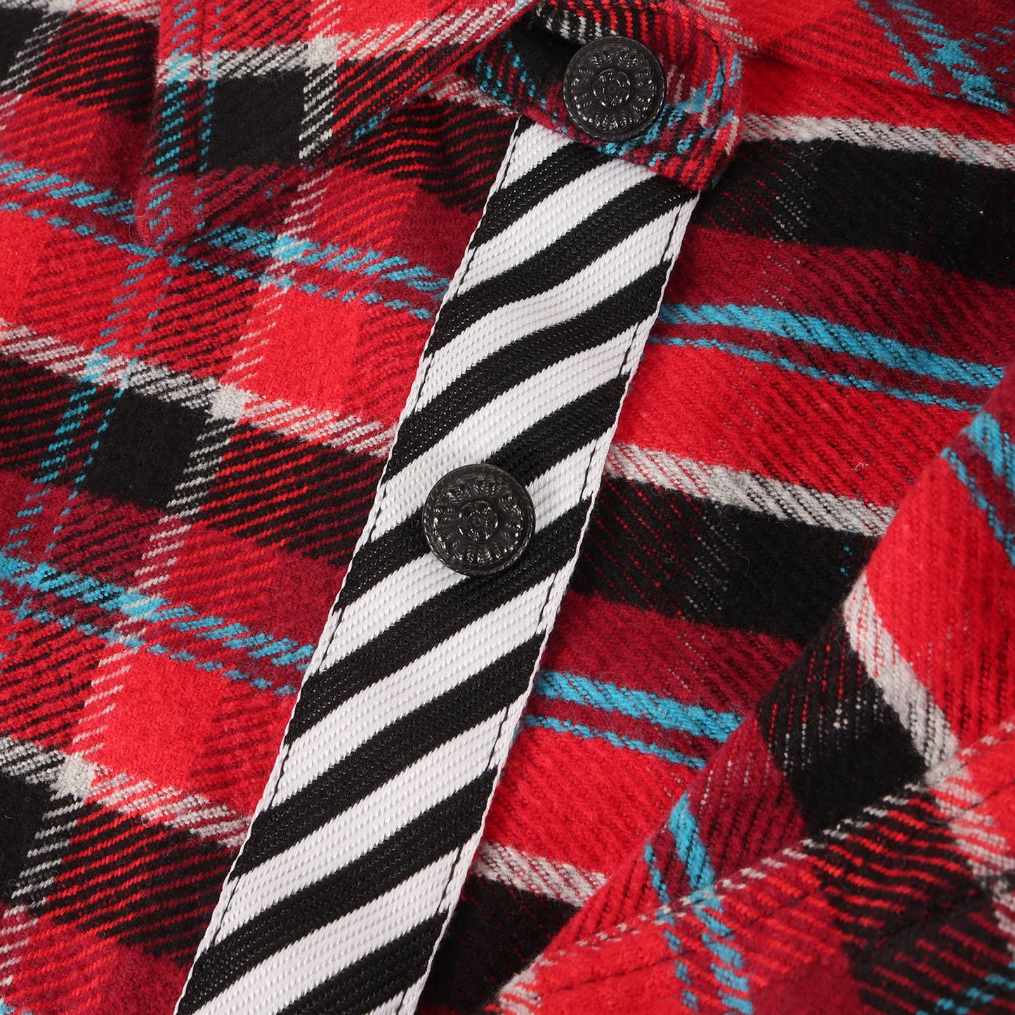 オーバーサイズ チェック フランネル シャツ (CHECKED FLANNEL LONG SLEEVE SHIRT)