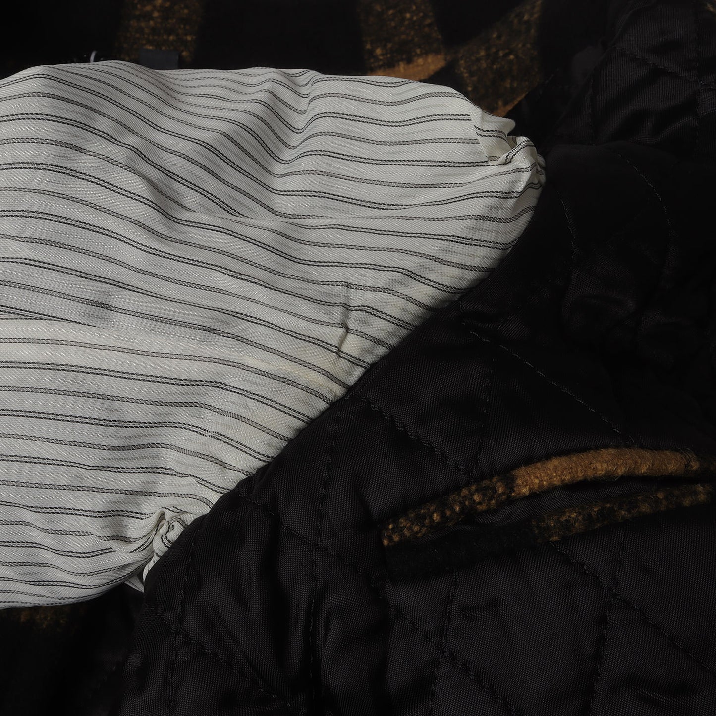 スタンドカラー チェック メルトンウール ボタン コート Burberry Prorsum